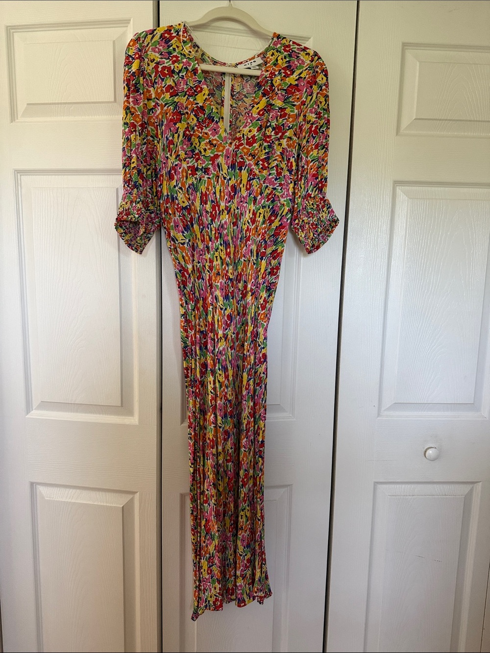 RIXO Multicolor Floral Maxi Dress in Pink, Yellow & Green - Picture 2 of 7